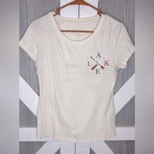 BAG155. Natural Reflections Lake Women's Short Sleeve Tee Small